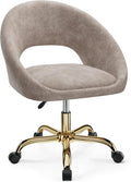 Vanity Chair with Wheels, Waterproof Modern Makeup Vanity Chairs with Back Adjustable Height